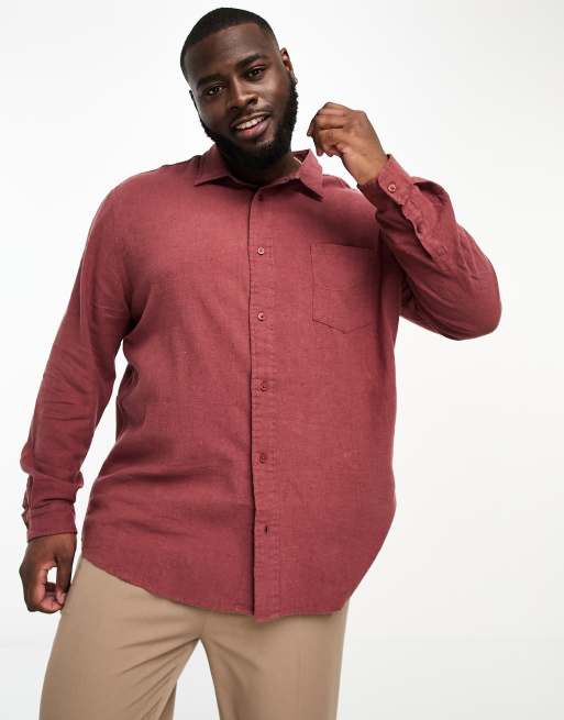 Big and tall button up sale shirts