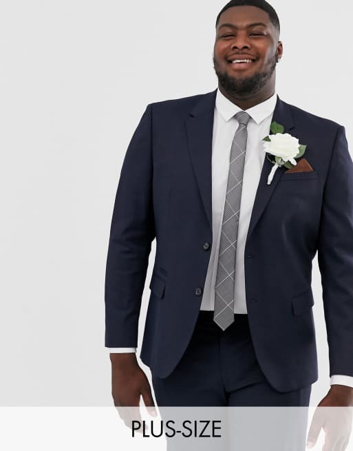 River Island – Big & Tall – Marinblå kostym, 2 av 3
