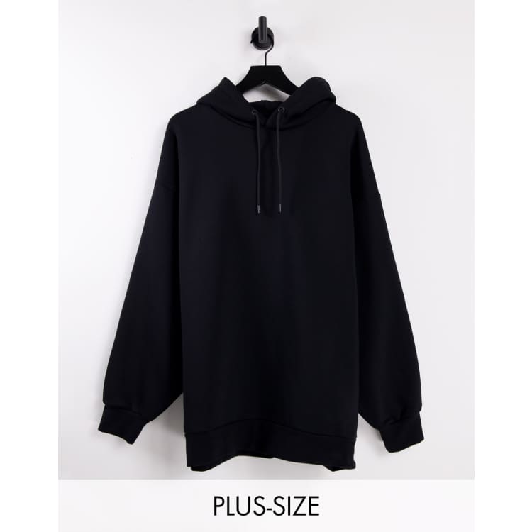 River Island Big Tall oversized hoodie in black ASOS