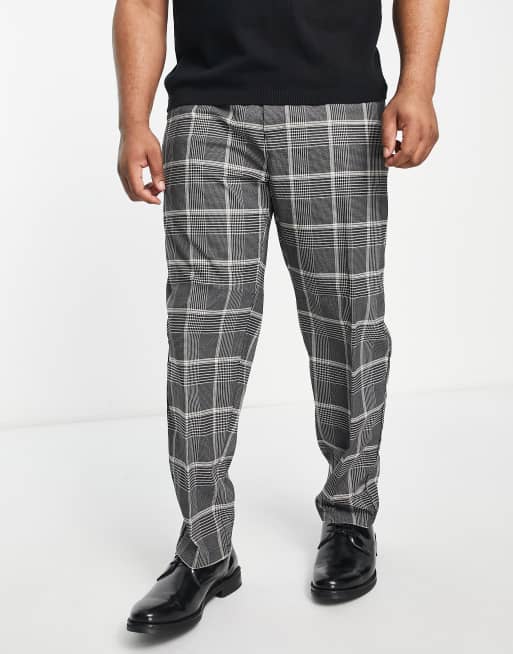 Mens big and tall best sale plaid pants