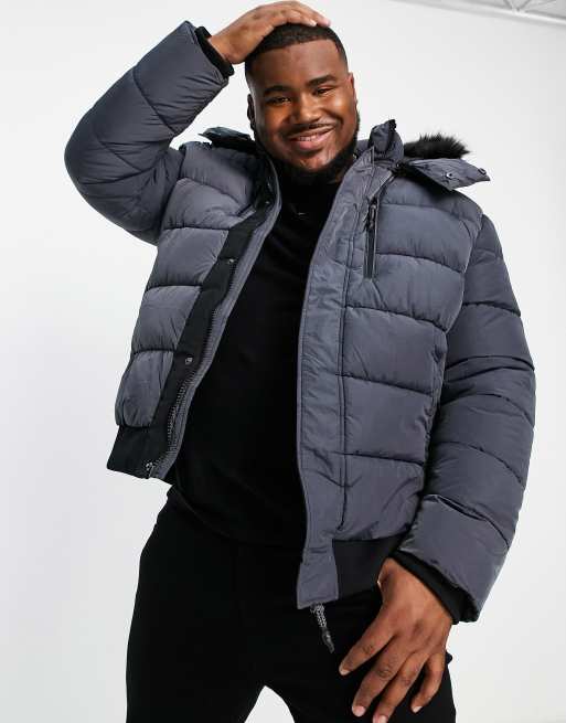 Mens big best sale puffer jacket