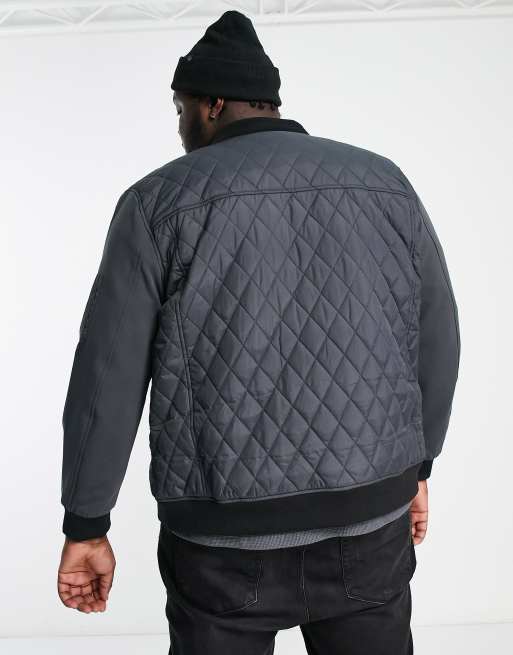 Big and best sale tall quilted jacket