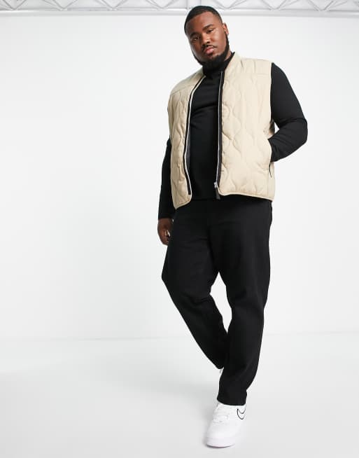 Mens tall quilted on sale vest