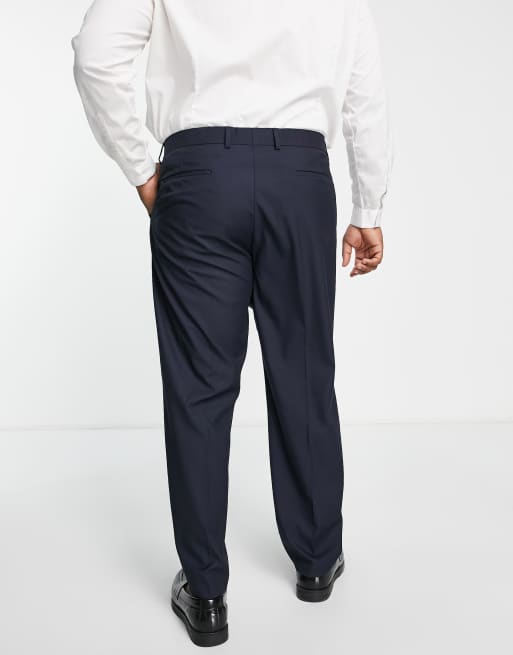 Mens big and tall slim fit dress outlet pants