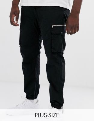 asos black cargo pants