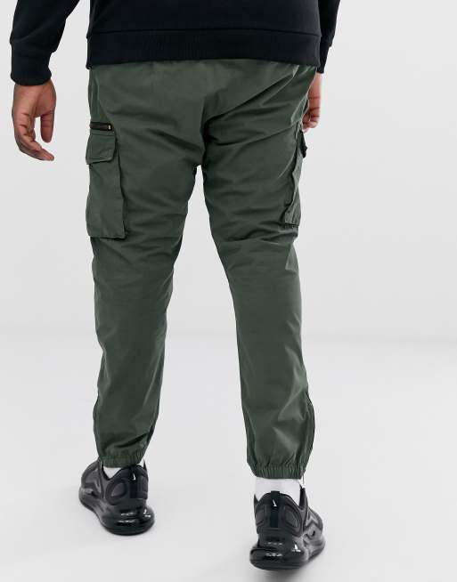 River island slim fit store cargo trousers in khaki