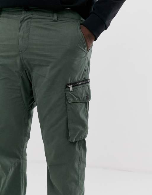 Tall Slim Fit Cargo Trousers