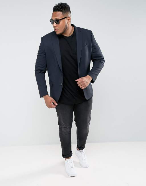 Big and tall store slim fit suit