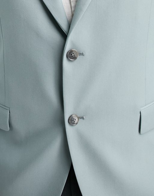 River Island Wedding Linen Suit Trousers In Light Blue for Men