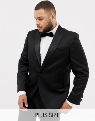 plus size black tuxedo jacket