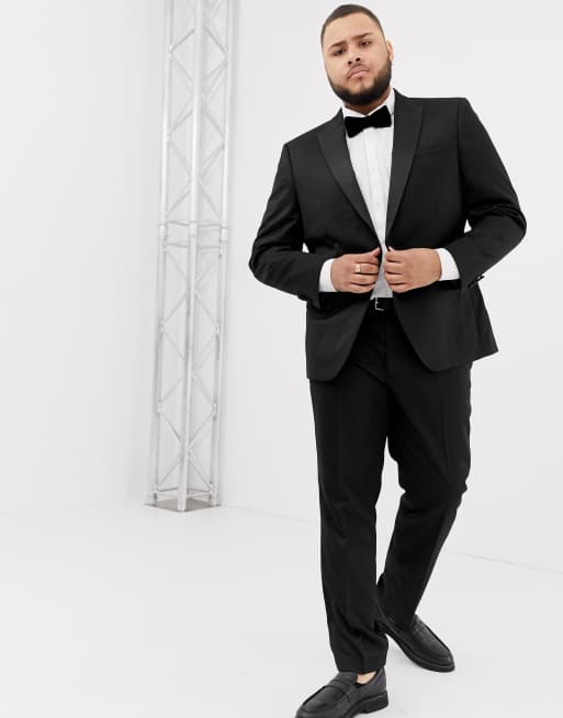 Big and Tall Black Suits - Big and Tall Tuxedo Dinner Jacket