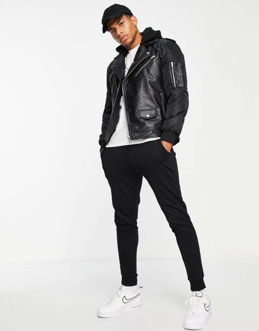 River island biker clearance