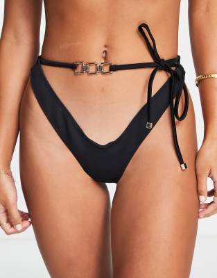 River Island bikini bottom in black - ASOS Price Checker