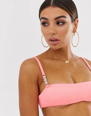 rose gold bikini top