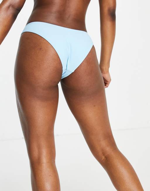 River Island - Blå bikinitrusser med applikerede blomsterblonder, 2 af 4