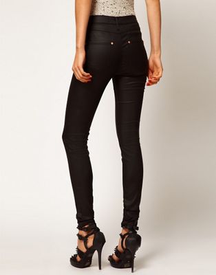 river island wet look jeans