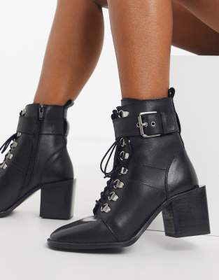 river island patent lace up boots