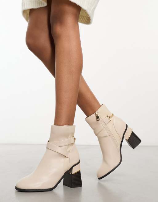 River island sale block heel boots