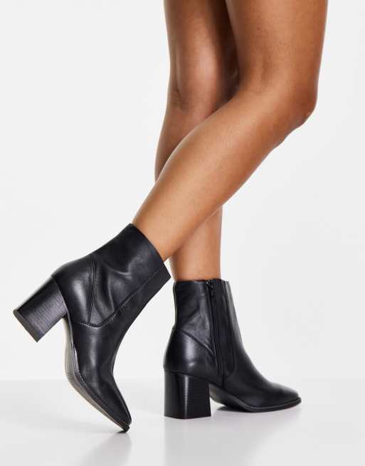 River island sale black leather boots