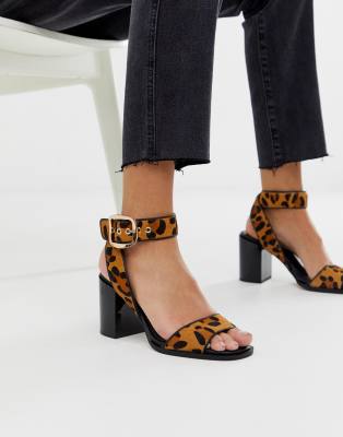 river island leopard sandals