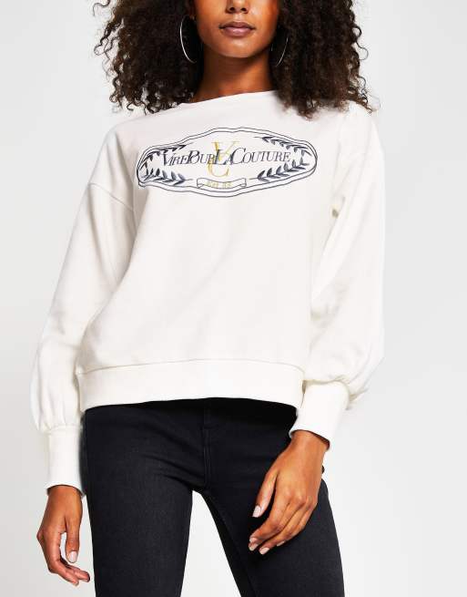 River island sweatshirt women's hot sale