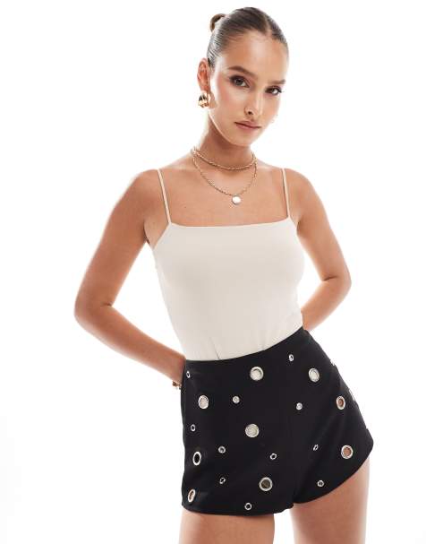 River Island - Body à bretelles fines - Marron clair - view 1