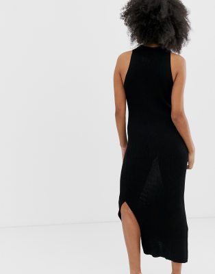 side split bodycon dress