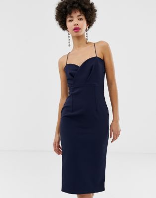 river island navy dress