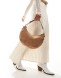 River Island boho shoulder bag in brown