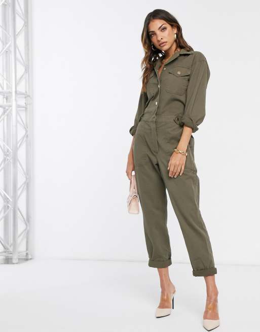 Khaki top boiler playsuit