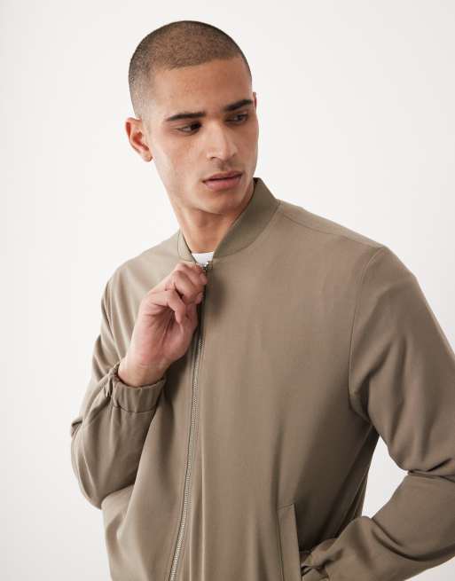 River Island bomber jacket in beige, 3 of 5