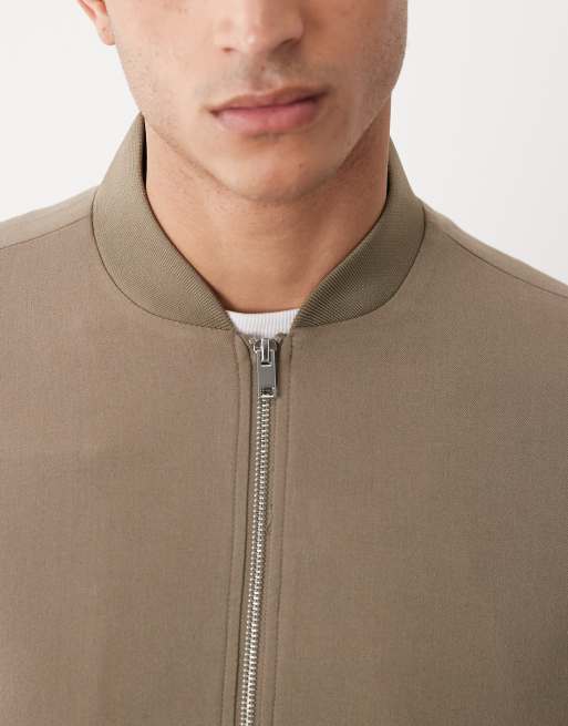 River Island bomber jacket in beige, 4 of 5