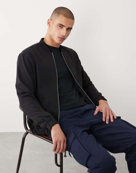 River Island bomber jacket in black - view 1