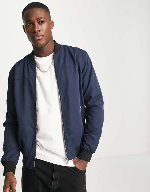 Men navy shop bomber jacket