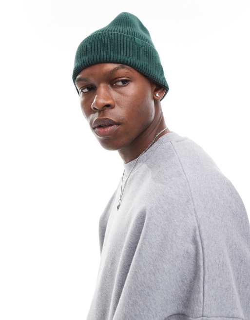 River Island - Bonnet basique - Vert foncé