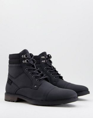 River Island boots with zip in black