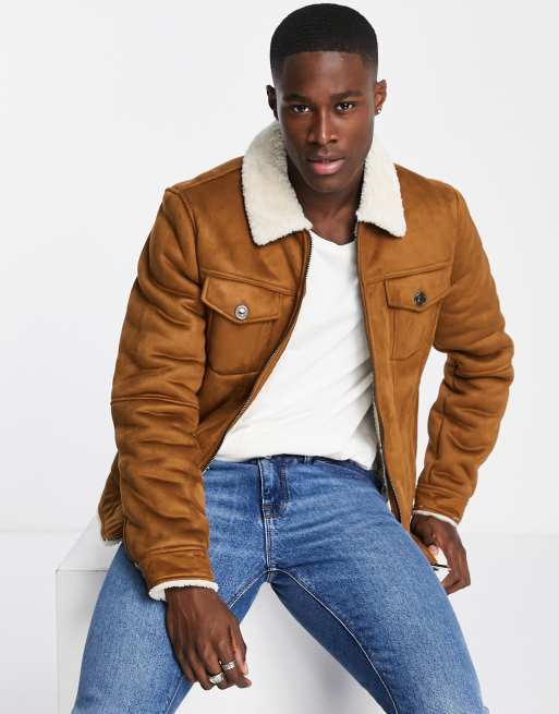 River island store borg jacket