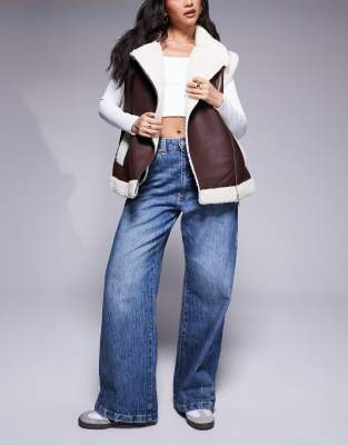 RIVER ISLAND BORG VEST 