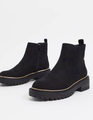bottines suedine noir