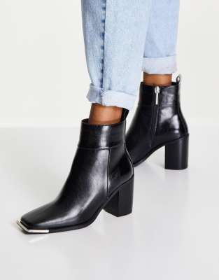 bottines talon metallique