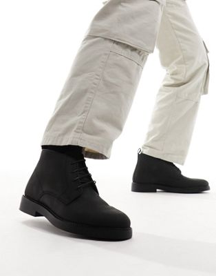  River Island chukka boots in black - ASOS Price Checker