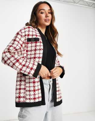 river island red jacket womens