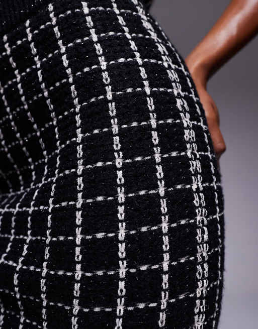 River Island boucle mini skirt in black part of a set