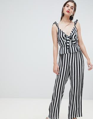 multi stripe jumpsuit