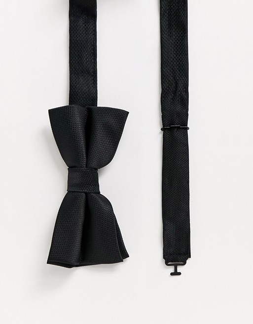 River Island bow tie in black
