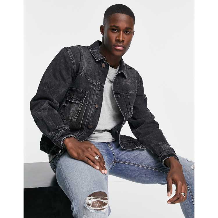 River island best sale denim jacket