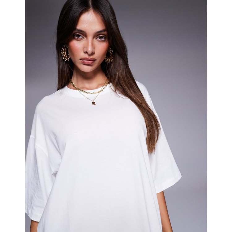 River Island boyfriend T-shirt in white ASOS