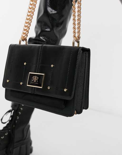 Black and gold river island bag hot sale