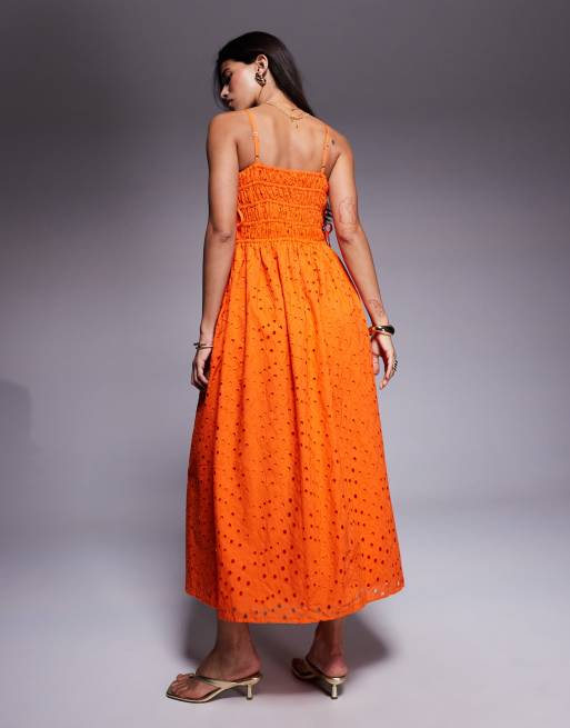 orange creek dress Round Neck Striped Maxi Mustard / Large Available in a midi length for a sophisticated 63 Orange Creek Dresses ideas