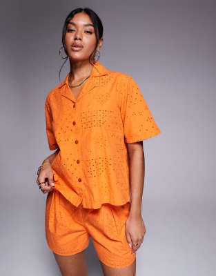 River Island Broderie Shirt